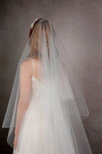 Load image into Gallery viewer, Luxe Pearl Rainfall Veil - C609C