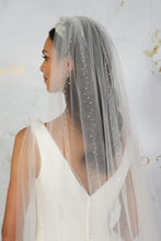 Load image into Gallery viewer, Sparkling Crystal Stripe Veil
