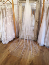 Load image into Gallery viewer, Silver Glitter Star Veil