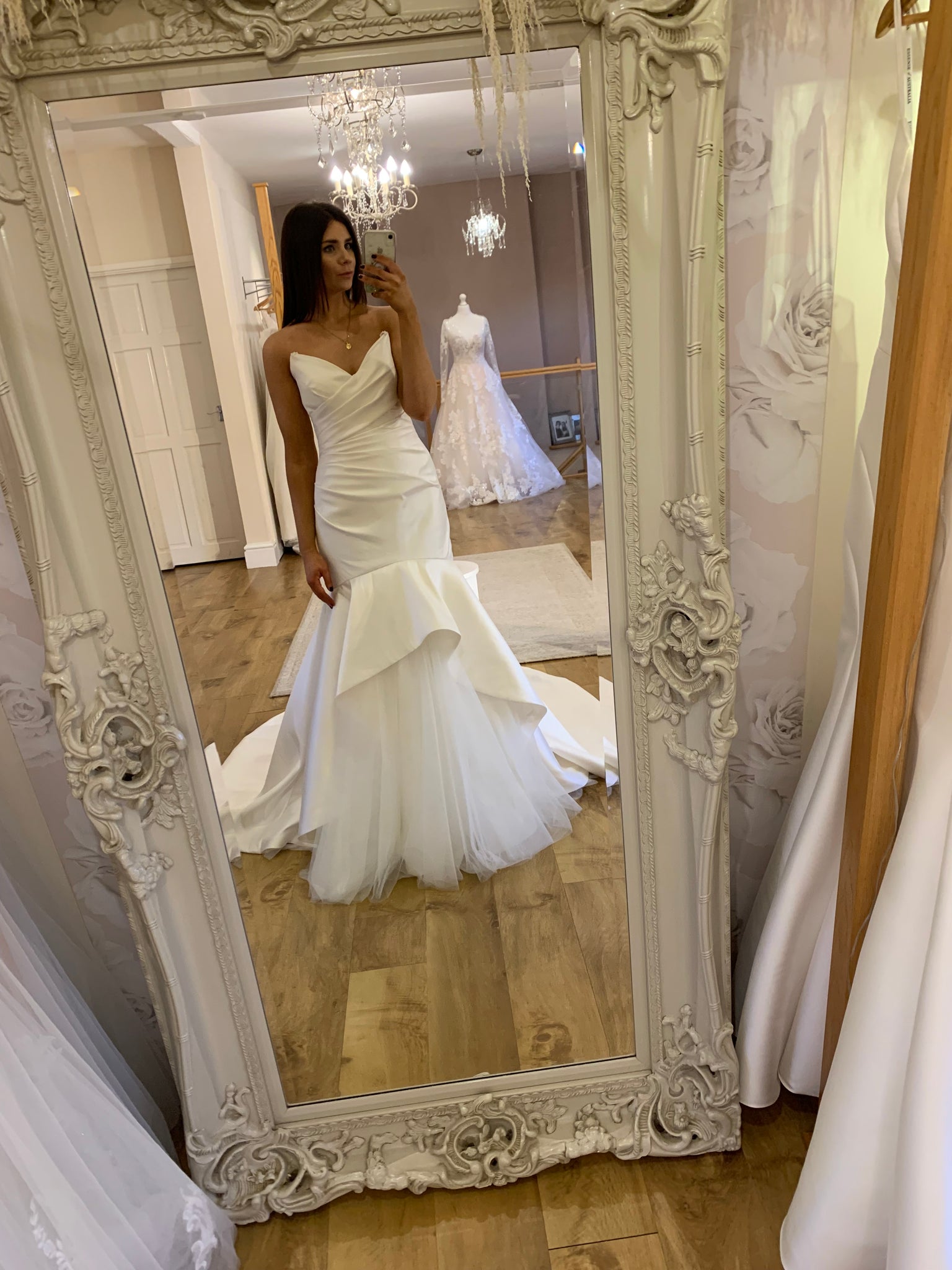 Beatrice - Ellis Ivory Fishtail Wedding Dress Love Frocks Beatrice - Ellis Ivory Fishtail Wedding Dress Love Frocks
