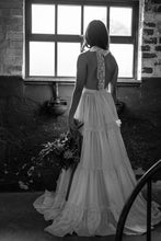 Load image into Gallery viewer, Tiano - Satin crepe tiered wedding dress