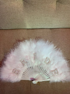 Feather BRIDE Fan
