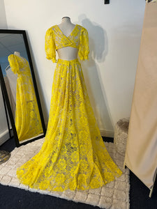 Margot Yellow Lace Dress