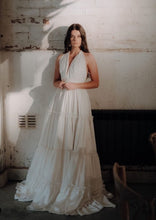 Load image into Gallery viewer, Tiano - Satin crepe tiered wedding dress