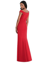 Load image into Gallery viewer, Parisian Crepe Off Shoulder Maxi Dress