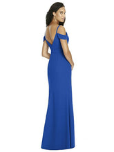 Load image into Gallery viewer, Sapphire Blue, cold shoulder dress