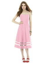 Load image into Gallery viewer, Strapless soft pink dress