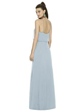 Load image into Gallery viewer, Blue halter neck maxi dress