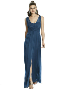 Maxi dress with front split