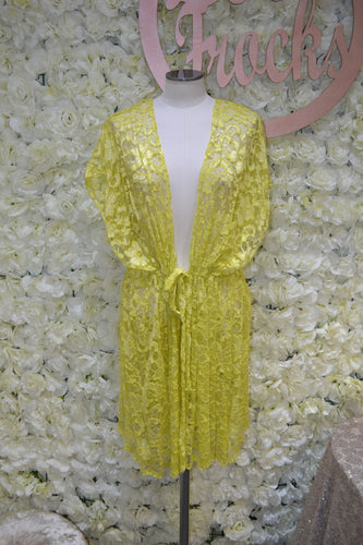 Yellow Lace Kimono