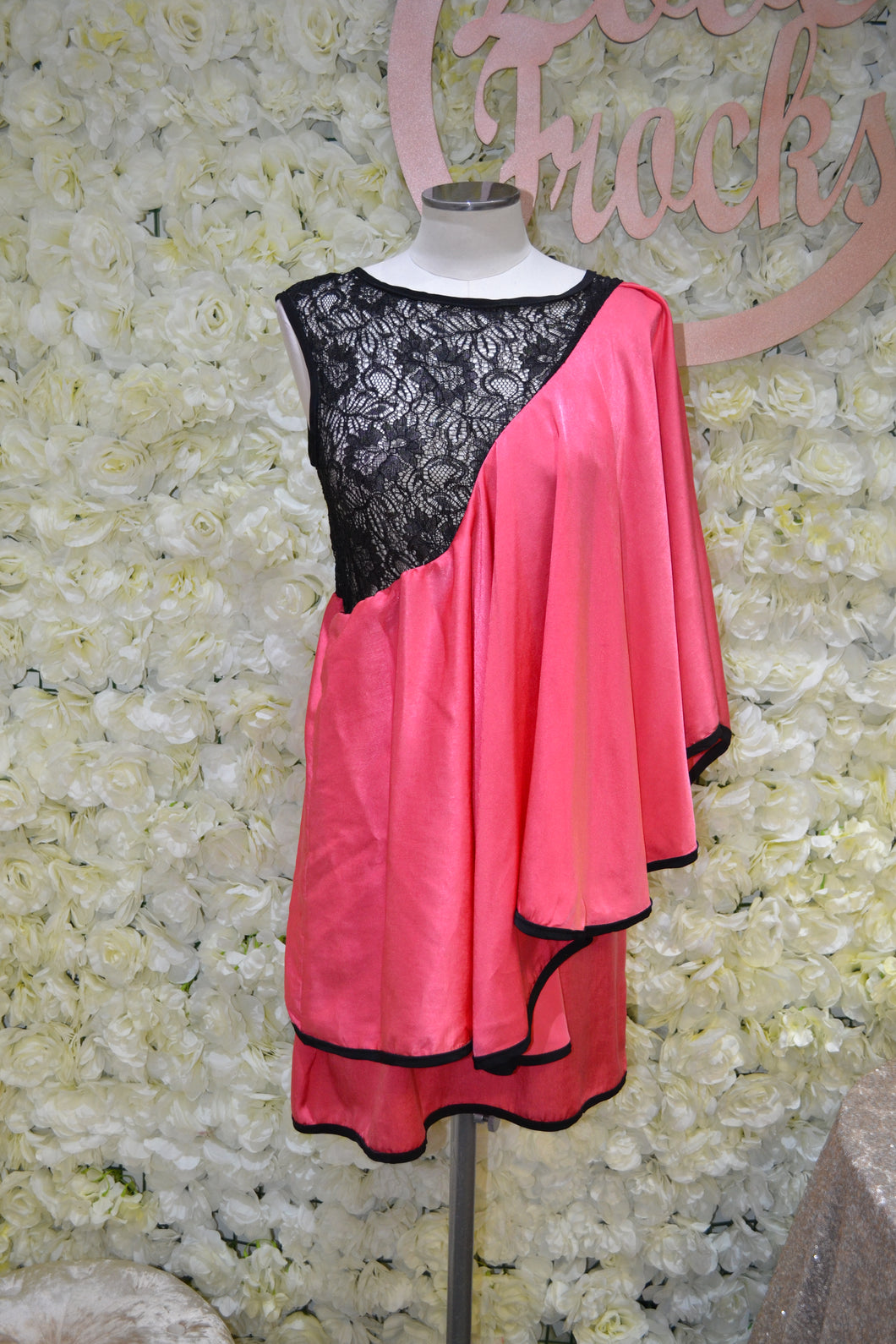 Black & Coral Dress