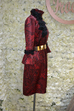 Load image into Gallery viewer, Red and Black Sleeved Dress