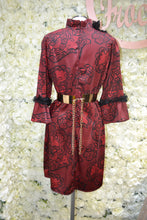 Load image into Gallery viewer, Red and Black Sleeved Dress