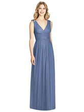 Load image into Gallery viewer, Blue Chiffon Maxi Dress