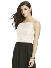 Load image into Gallery viewer, Ivory lace cropped top