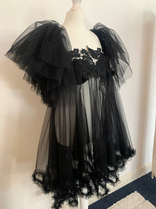 G I A - Black Tulle Top/Dress