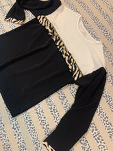 Load image into Gallery viewer, Ivory &amp; Black Zebra Top