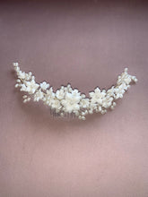 Load image into Gallery viewer, Abigail Silver and Ivory Hair Piece
