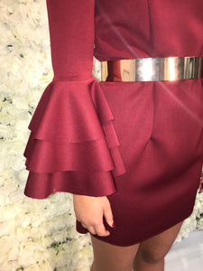 Selena Dress - Burgundy