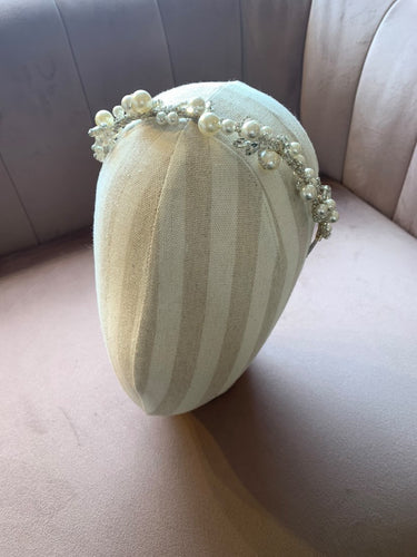 Pearl and Crystal Vine Headband