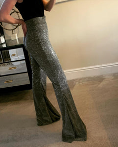 Silver Glitter Flares
