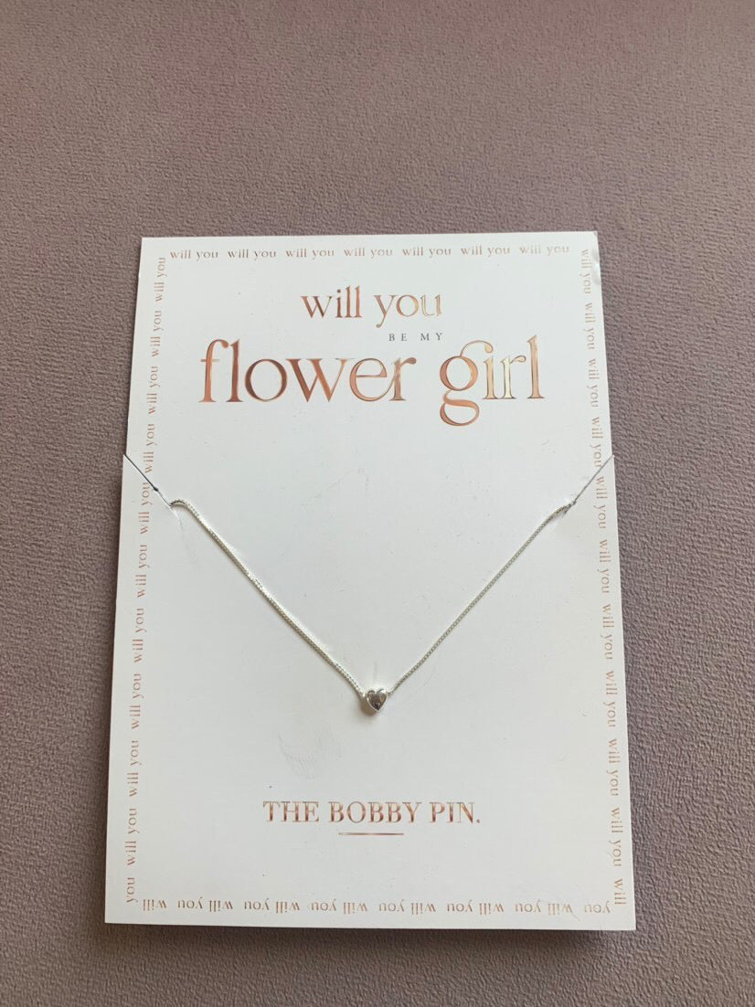 Will You Be My Flower Girl Necklace